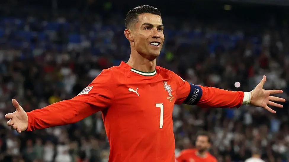 Cristiano Ronaldo scored his 137th international goal for Portugal.