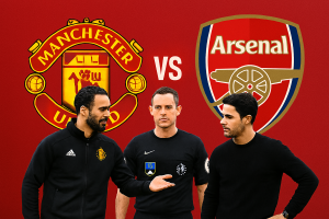 Read more about the article Simon Hooper Appointed Referee for Arsenal vs Manchester United.
