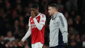 Read more about the article Arsenal Injury News: Cristhian Mosquera Out for Six Weeks After Brentford Clash