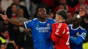Read more about the article Benfica Star Prestianni Hit With Provisional Ban After Vinícius Flashpoint