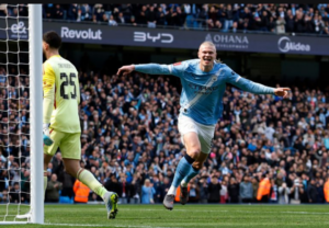 Read more about the article Haaland’s Hat-Trick Hammers Liverpool: City Cruise to FA Cup Semi-Finals